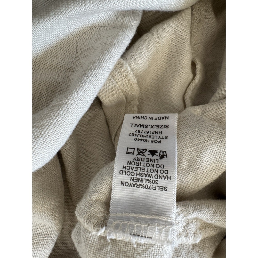 Hunter & Browner Linen/‎ Rayon Romper Size Xs Boho Cottagecore - Picture 5 of 5